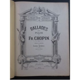 CHOPIN Frédéric Balladen Ballades Piano