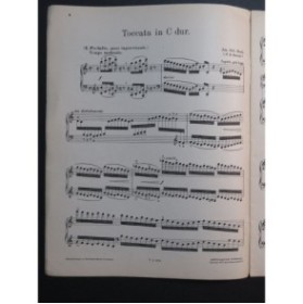 BACH J. S. BUSONI Orgel Toccata Ut Majeur Piano