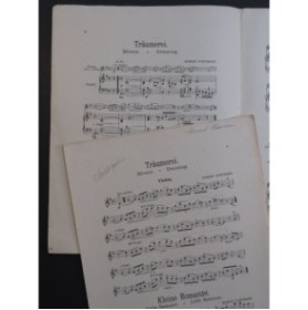 SCHUMANN Robert Träumerei Kleine Romanze Piano Violon