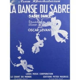 KHACHATURIAN Aram La Danse Du Sabre pour Piano ﻿