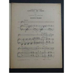 HOLMÈS Augusta Contes de Fées No 1 Chant Piano 1892