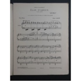 ALLEN Roger Élan d'Amour Piano 1911