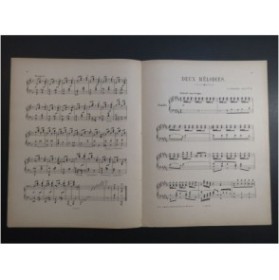RUBINSTEIN Anton Deux Mélodies op 3 Piano ca1885