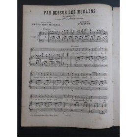 WACHS Frédéric Par Dessus les Moulins Chant Piano ca1880