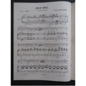 MUTEL Alfred Jean Noël Chant Piano ca1860