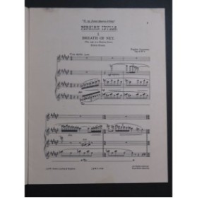 GOOSSENS Eugène Persian Idylls op 17 Chant Piano 1918