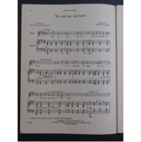 HAGEMAN Richard Do not Go, my Love Chant Piano 1945