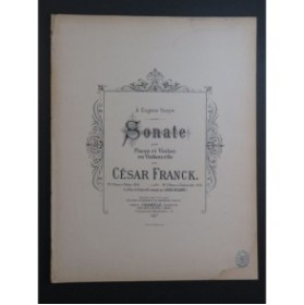 FRANCK César Sonate Piano Violon 1884