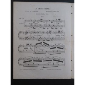 PONCE DE LÉON Severo La Jeune Mère Schubert Piano ca1855