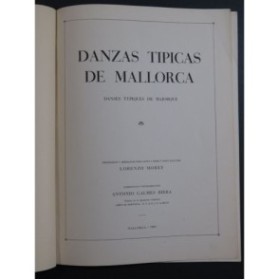 Danzas Tipicas de Mallorca 12 Pièces Danse Chant Piano 1951
