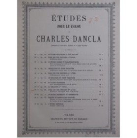 DANCLA Charles Ecole des 5 positions 3e Livre op 128 2 Violons 1891