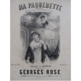 ROSE Georges Ma Paquerette Chant Piano XIXe siècl