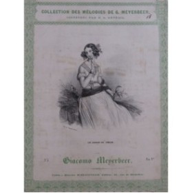 MEYERBEER Giacomo Le Jardin du Coeur Chant Piano ca1840