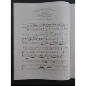 HAAS Charles Les Bleuets Chant Piano ca1840