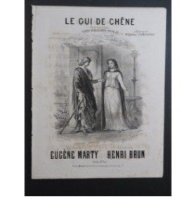 BRUN Henri Le Gui du Chêne Chant Piano ca1860