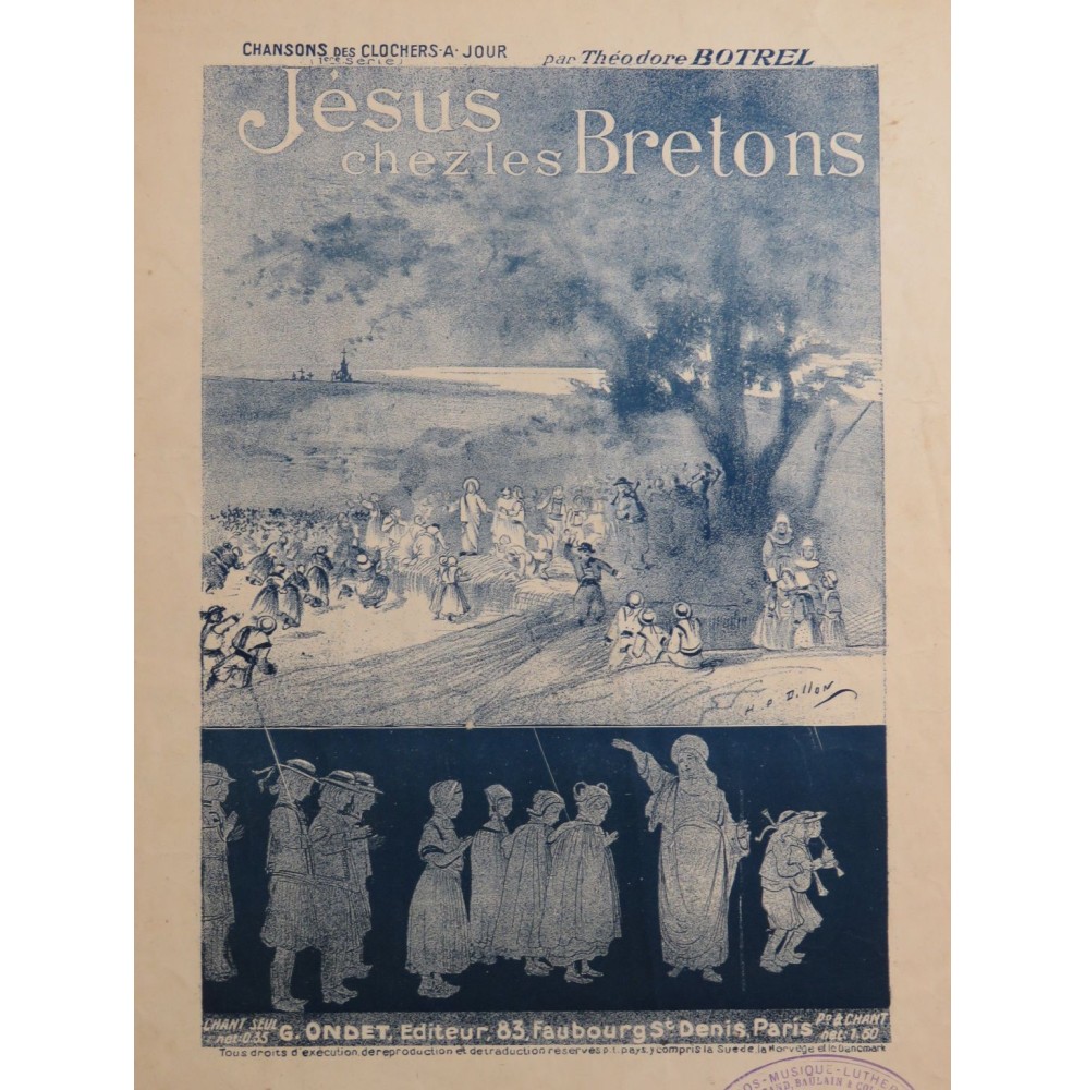 BOTREL Théodore Jésus chez les Bretons Chant Piano