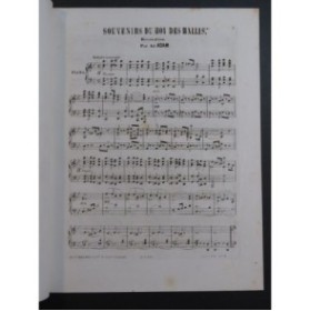 ADAM Adolphe Souvenirs du Roi des Halles Piano ca1858