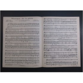 LOPEZ Francis Musique de la Pluie Chant Piano 1948