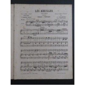 DE VILLEBICHOT Auguste Les Abeilles Chant Piano 1877