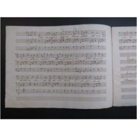 Trois Ariettes Manuscrit Chant Piano ca1800