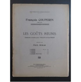 COUPERIN François Concert No 9 Clavecin ou Piano Violon 1908