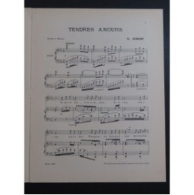 AUBERT Gaston Tendres Amours Pousthomis Piano Chant 1908