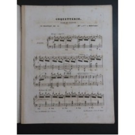 NEUSTEDT Charles Coquetterie Op 10 Piano ca1860