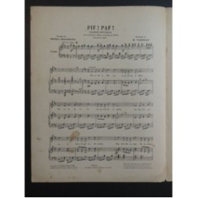 TARELLI H. Pif ! Paf ! Nice Chant Piano 1913