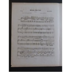HENRION Paul Reviens mon Fils Chant Piano 1854