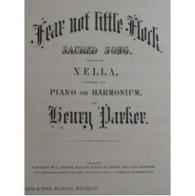 PARKER Henry Fear not Little Flock Chant Piano XIXe