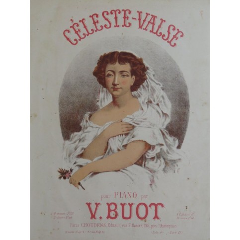 BUOT Victor Céleste-Valse Piano 1868