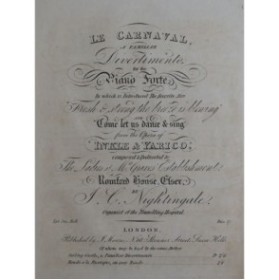 NIGHTINGALE I. C. Le Carnaval Piano ca1820