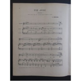 BESSE V. Pie Jesu Chant Piano ou Orgue ca1892