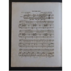 ARNAUD Étienne Ne Pars Pas Chant Piano 1855