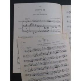 CAIX D'HERVELOIS Suite No 2 Violoncelle Piano