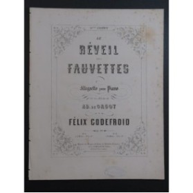 GODEFROID Félix Le Réveil des Fauvettes Allegretto Piano ca1860