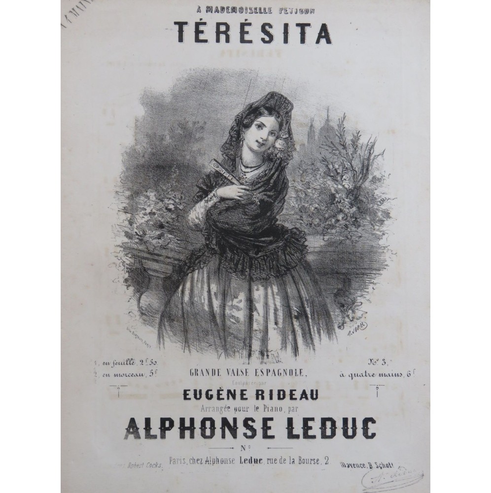 LEDUC Alphonse Térésita Piano 4 Mains ca1850
