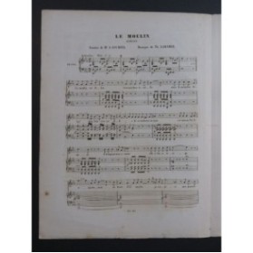 LABARRE Théodore Le Moulin Chant Piano ca1840