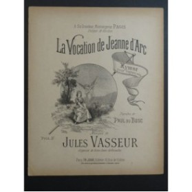 VASSEUR Jules La Vocation de Jeanne d'Arc Chant Piano