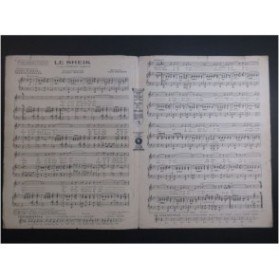 SNYDER Ted Le Sheik Chant Piano 1921