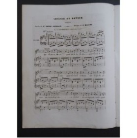 MASINI F. Absence et Retour Chant Piano 1844