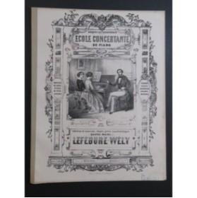 LEFÉBURE-WÉLY Scherzo-Chasse Piano 4 Mains ca1850