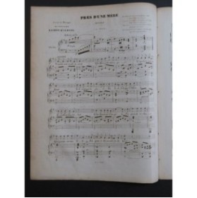D'ALBANO Gaston Près d'une Mère Chant Piano ca1850