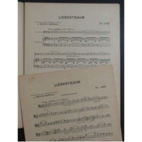 LISZT Franz Liebestraum Piano Violoncelle 1930