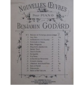 GODARD Benjamin Valse au Clair de Lune Piano ca1890