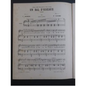 LACOME Paul Un Bal d'Oiseaux Chant Piano ca1882
