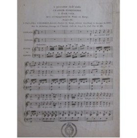 O Pescator dell'onda Chanson Vénitienne Chant Piano ou Harpe ca1820