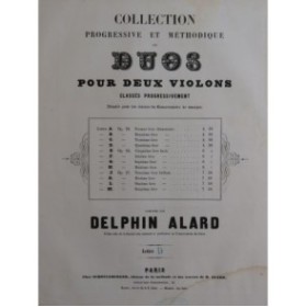 ALARD Delphin Duo No 4 pour deux Violons ca1850