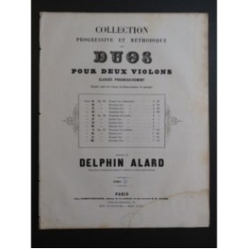 ALARD Delphin Duo No 4 pour deux Violons ca1850