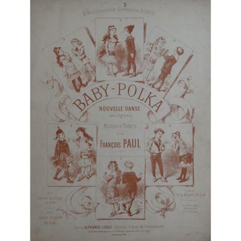 PAUL François Baby-Polka Danse Piano